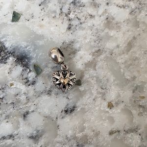 Pandora Dangle Gold Centered Heart!